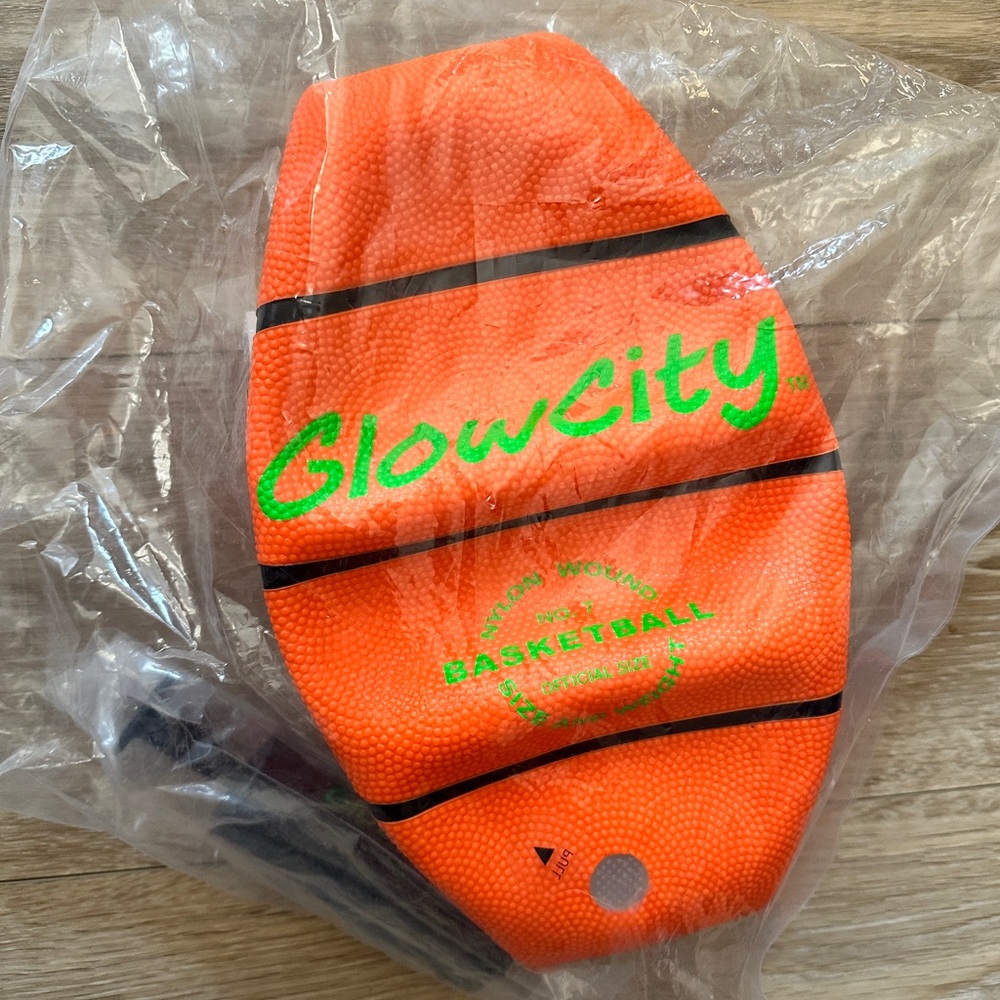 GlowCity Orange Basketball size 8